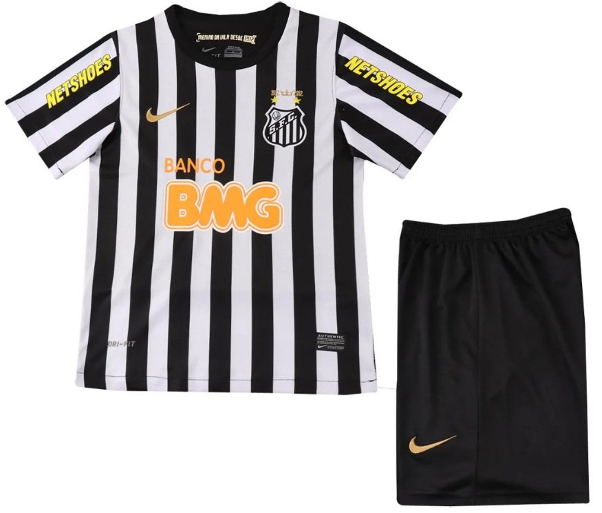 Kit infantil II Santos 2012 away retro